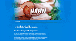 Desktop Screenshot of hahn-metzgerei.de